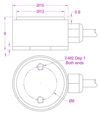 Miniature Force Sensor 2lb 5lb 10lb 22lb 44lb Compression Force Transducer
