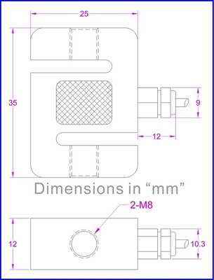 S type force sensor 2kN 1KN 500N 200N 100N Tension Compression Load Cell