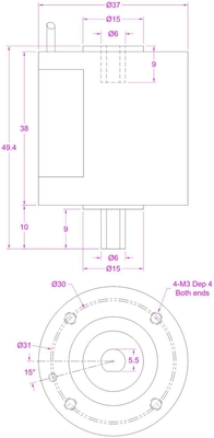 Micro Rotary Torque Sensor 1N*m 2Nm 3N-m 5Nm For Rotating Torque Measurement