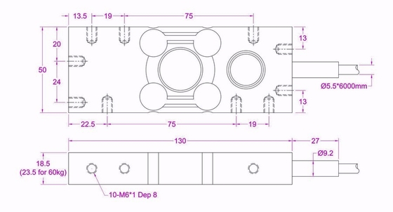 Stainless steel dynamic load cell 6kg 12kg 30kg 60kg for multihead weigher
