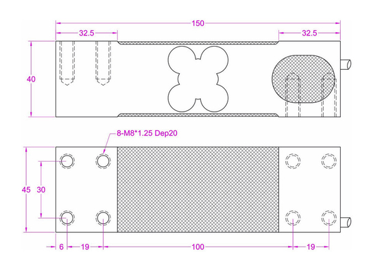 Off-center Load Cell 500kg 350kg 200kg 100kg Platform sizes up to 400x450mm