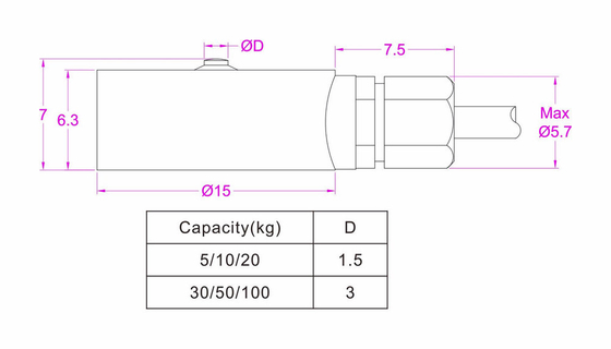 Small compression load cell 100kg 50kg 20kg 10kg 5kg Miniature button load cell