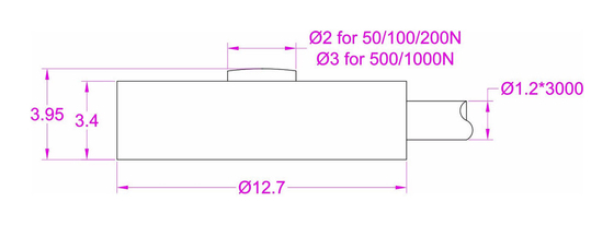 Ultra thin load cell 50N 100N 200N 500N 1kN Mini button load cell