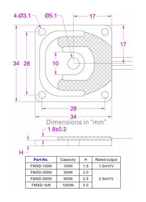 Rod end load cell 100N 300N 500N 1kN tension and compresion force sensor
